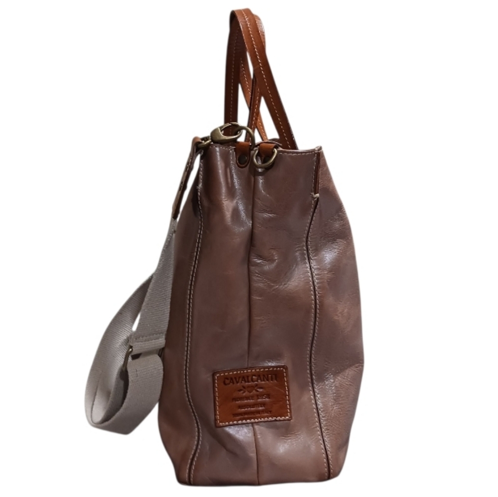 Cavalcanti Florence 1958 Leather Tote Satchel - Picture 4 of 15